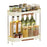 Narrow Kitchen Counter Organizer Rack Spice Bottle Storage Shelf for Home - Beige - 1