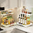 2-Layer Kitchen Countertop Organizer Rack Spice Bottle Storage Shelf for Home - Beige - 6