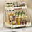 2-Layer Kitchen Countertop Organizer Rack Spice Bottle Storage Shelf for Home - Beige - 7