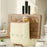 Kitchen Knife Block Organizer Cutting Board Holder Utensil Storage Rack Removable Drainable - Creamy White - 4