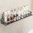 Suction Cup Bathroom Shelf 50cm Wall Mounted Storage Rack No Drilling Organizer for Toiletries / Towels - 2