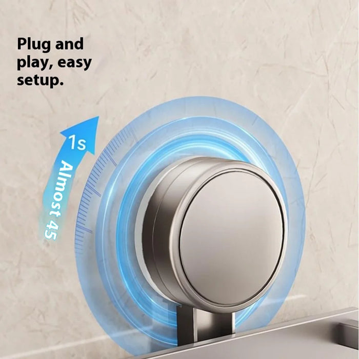 Suction Cup Bathroom Shelf 50cm Wall Mounted Storage Rack No Drilling Organizer for Toiletries / Towels - 3
