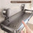 Suction Cup Bathroom Shelf 40cm Wall Mounted Storage Rack with Rod / Hooks for Toiletries - 5