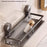 Suction Cup Bathroom Shelf 2-Tier 40cm Wall Mounted Storage Rack with Rod / Hooks No Drilling for Toiletries - 2