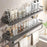 Suction Cup Bathroom Shelf 2-Tier 60cm Wall Mounted Storage Rack with Rod / Hooks No Drilling for Toiletries - 1