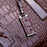 Fashion Crocodile Texture Handbag PU Leather Women Tote Bag Shoulder Bag - Wine Red - 6