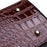 Fashion Crocodile Texture Handbag PU Leather Women Tote Bag Shoulder Bag - Wine Red - 7