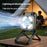 Camping Fan Light with Digital Display / Hand Crank USB Rechargeable Portable Magnetic Tent Lamp - Army Green - 3