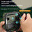 Camping Fan Light with Digital Display / Hand Crank USB Rechargeable Portable Magnetic Tent Lamp - Army Green - 7
