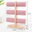 Bracelet Display Stand Multi Layer Jewelry Organizer Rack with Wooden Base for Necklaces Bangles - Pink - 3