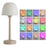 Rechargeable Wave Projector Lamp 16 Colors Table Light with Remote Control for Kids Bedroom - 1