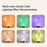 Rechargeable Wave Projector Lamp 16 Colors Table Light with Remote Control for Kids Bedroom - 4