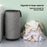 Foldable Rolling Laundry Hamper Large Capacity Oxford Fabric Clothes Basket with Wheels and Straps - Grey - 6