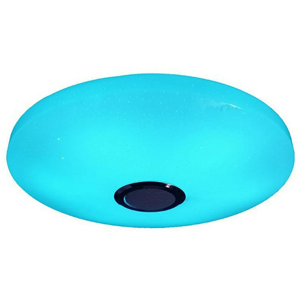 Round LED Music Ceiling Light  30CM 24W Bluetooth-Compatible Smart RGB Colorful Lamp Support Remote / APP Control - 1