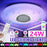 Round LED Music Ceiling Light  30CM 24W Bluetooth-Compatible Smart RGB Colorful Lamp Support Remote / APP Control - 3