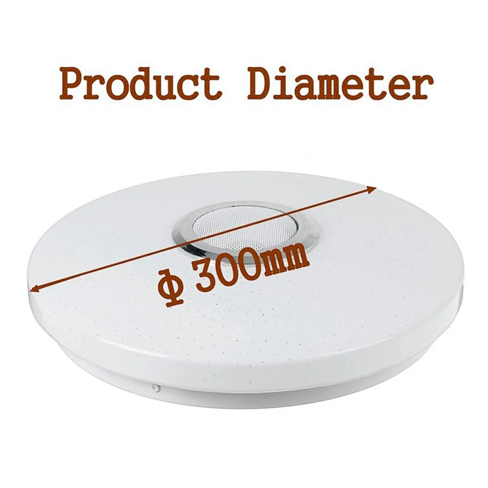Round LED Music Ceiling Light  30CM 36W Bluetooth-Compatible Smart RGB Colorful Lamp Support Remote / APP Control - 7