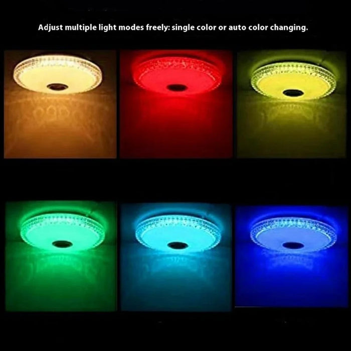 30cm Diameter APP Control Bluetooth-compatible Music Ceiling Light RGB+CCT Dimmable Smart Lamp with Remote - 6