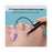 AL90 Mini Eyelash Glue Dryer with Tweezers Fast Drying Flexible Arm UV Light for Lash Extensions - 5