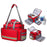 First Aid Bag Large Outdoor Earthquake Rescue Emergency Medical Treatment Equipment Storage Organizer Shoulder Bag Medicine Duffle - Red - 1