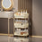 3-Tier Rolling Storage Cart with Drawers for Living Room Kitchen Bathroom Movable Organizer Shelf - 1