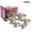 5PCS Stainless Steel Soup Pot Steamer Set 18-26cm Cookware Pot with 5PCS Glass Lids for Soup, Pasta, Stew, Rice - Silver - 1