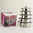 5PCS Stainless Steel Soup Pot Steamer Set 18-26cm Cookware Pot with 5PCS Glass Lids for Soup, Pasta, Stew, Rice - Silver - 4