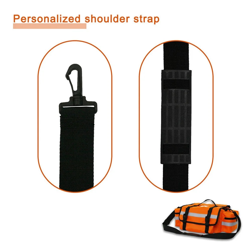 First Responder Bag First Aid Medical Bag 45x30x19cm Outdoors Multiple Compartment Kit Carrier Bag for Emergency Medical Supplies - 6