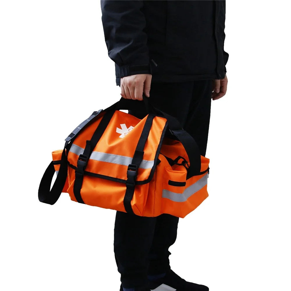 First Responder Bag First Aid Medical Bag 45x30x19cm Outdoors Multiple Compartment Kit Carrier Bag for Emergency Medical Supplies - 7