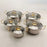 5PCS Stainless Steel Cookware Set 18-26cm Soup Pot Steamer Gold Handle with 5PCS Glass Lids - 2