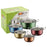 5PCS Stainless Steel Cookware Set Wire Handle 18-26cm Colorful Soup Pots Steamer with 5PCS Glass Lids - 1