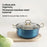 5PCS Stainless Steel Cookware Set Wire Handle 18-26cm Colorful Soup Pots Steamer with 5PCS Glass Lids - 3