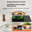 5PCS Stainless Steel Cookware Set Wire Handle 18-26cm Colorful Soup Pots Steamer with 5PCS Glass Lids - 4
