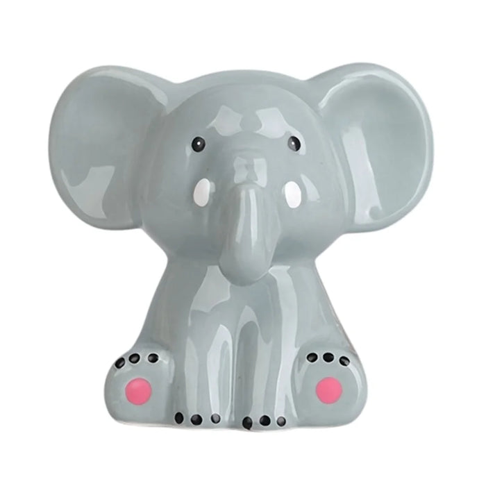 Creative Elephant Eyeglass Display Stand Optical Store Decor Glasses Showcase Ornament Eyewear Holder - Grey Green - 1
