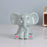 Creative Elephant Eyeglass Display Stand Optical Store Decor Glasses Showcase Ornament Eyewear Holder - Grey Green - 2