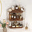 Wooden Corner Shelf 3-Tier Bathroom Countertop Organizer Cosmetic Storage Rack for Washroom / Vanity - 4