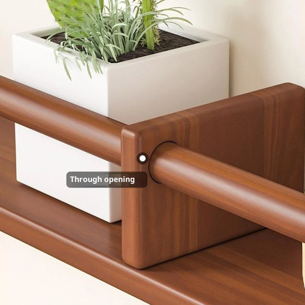 80cm Multifunctional Wall Shelf ooden Display Rack Decorative Floating Shelf for Living Room Bedroom - 2