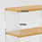 3 Tiers Cup Holder Desk Organizer Transparent Acrylic Wooden Board Storage Rack Multi Purpose Tissue Stand - 2
