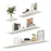 4Pcs / Set Wall Mounted Floating Shelves for Living Room Bedroom Wooden Board Display Rack - White - 1