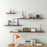 4Pcs / Set Wall Mounted Floating Shelves for Living Room Bedroom Wooden Board Display Rack - White - 3
