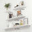 4Pcs / Set Wall Mounted Floating Shelves for Living Room Bedroom Wooden Board Display Rack - White - 6
