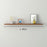 90cm Wall Mounted Shelf Wooden Display Rack Decorative Storage Holder for Living Room / Bedroom - Walnut - 1