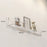 60 x 15cm Wall Mounted Floating Shelf Transparent Acrylic Bookshelf Display Rack for Living Room - Transparent Textured - 1