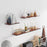 60 x 15cm Wall Mounted Floating Shelf Transparent Acrylic Bookshelf Display Rack for Living Room - Transparent Textured - 2