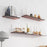 60 x 15cm Wall Mounted Floating Shelf Transparent Acrylic Bookshelf Display Rack for Living Room - Transparent Textured - 3