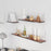 60 x 15cm Wall Mounted Floating Shelf Transparent Acrylic Bookshelf Display Rack for Living Room - Transparent Textured - 4