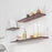 60 x 15cm Wall Mounted Floating Shelf Transparent Acrylic Bookshelf Display Rack for Living Room - Transparent Textured - 5