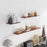 60 x 15cm Wall Mounted Floating Shelf Transparent Acrylic Bookshelf Display Rack for Living Room - Transparent Textured - 6