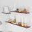 60 x 15cm Wall Mounted Floating Shelf Transparent Acrylic Bookshelf Display Rack for Living Room - Transparent Textured - 7