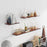 3Pcs / Set 30  /  40  /  60cm Transparent Acrylic Floating Wall Shelves for Living Room Bedroom Storage Rack - Transparent Tawny - 2