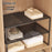 27-38cm Expandable Closet Organizer Shelf Pull-Out Partition Clothes Storage Holder for Space Saving - Black - 3
